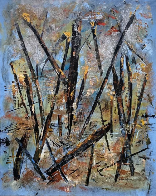 Burning forest 1-Julian Brower-Impressionism