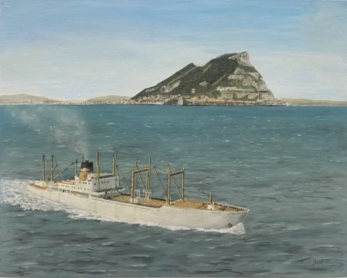 MV Morant at Gibraltar-Julian Brower-Strait of Gibraltar